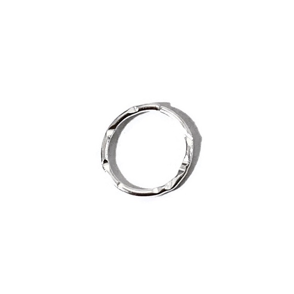 18G Grooved Seamless Septum Ring Hoop - Picture 2 of 8